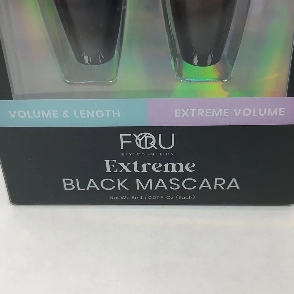 BFY Cosmetics Extreme Black Mascara Volume Length Cruelty & Paraben Free